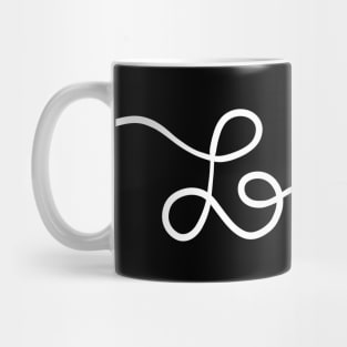 Love Handwritten Lineart Mug